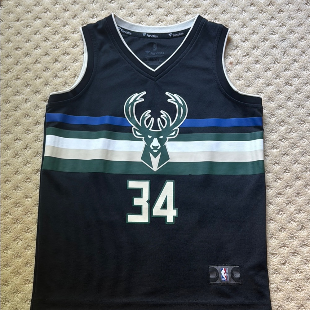 Black Giannis Milwaukee Bucks Jersey